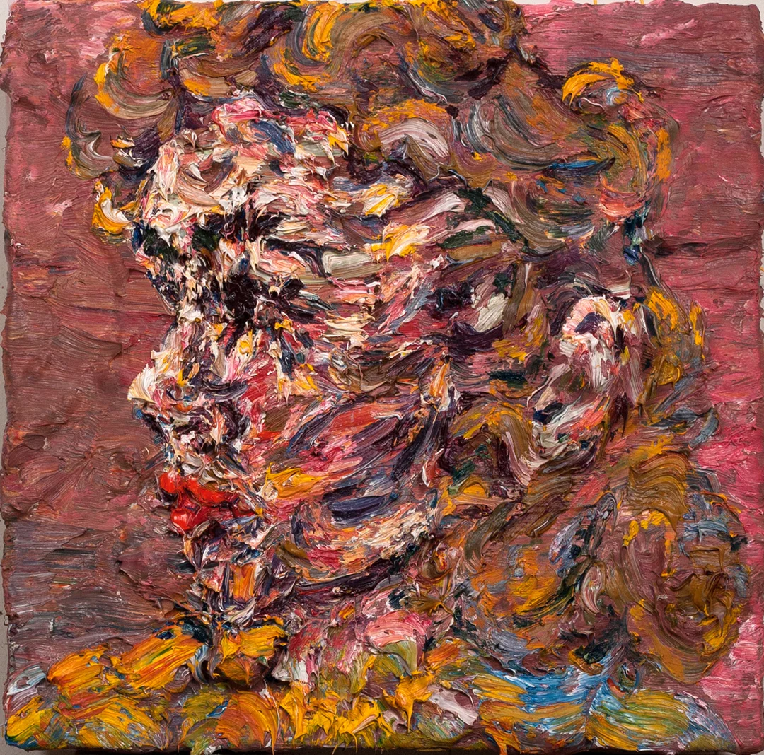   Powder,&nbsp; 2015  Oil and plaster on wood  12x12" 