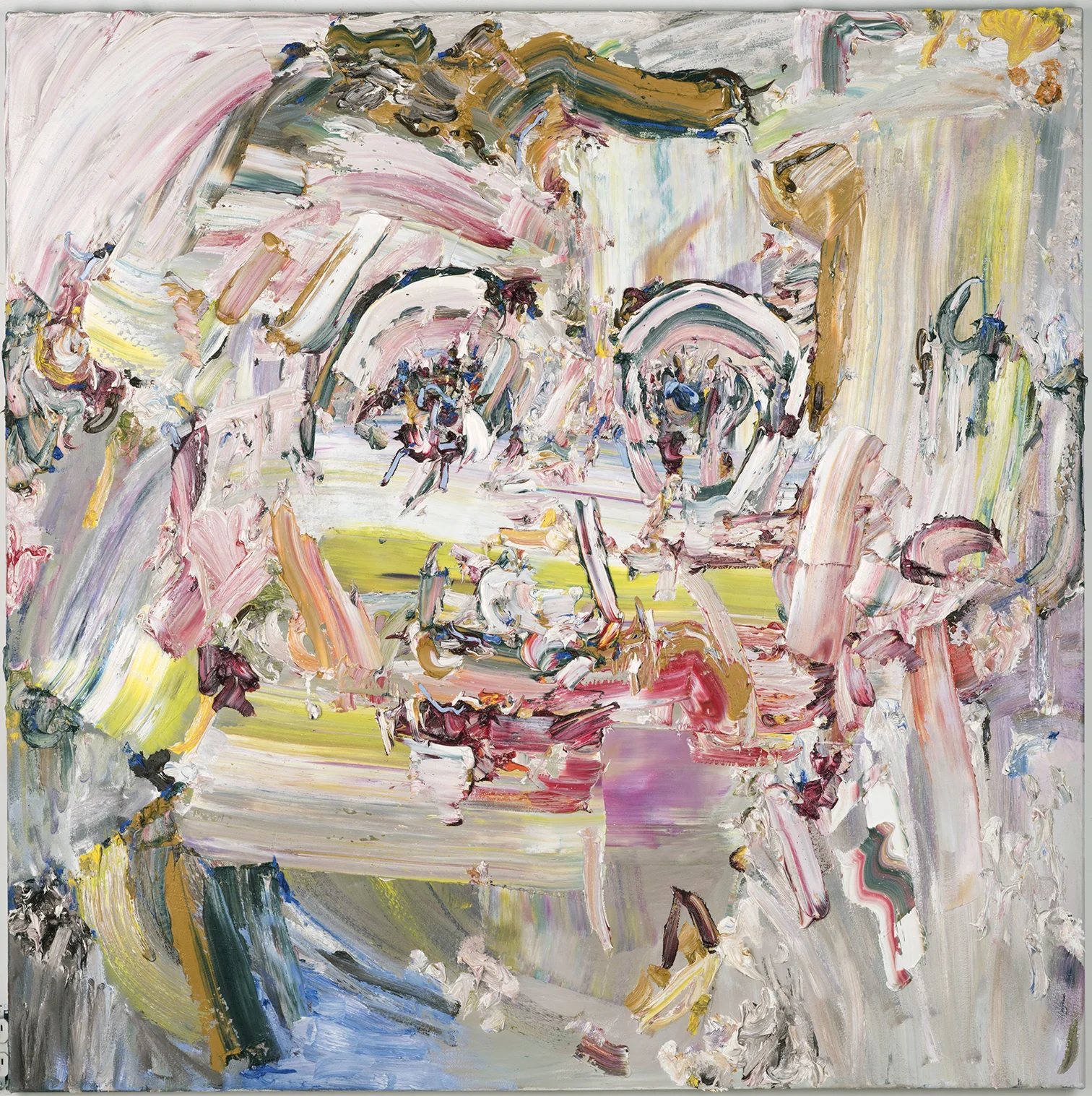   Hello Darling, &nbsp;2016  Oil on canvas, 48x48" 