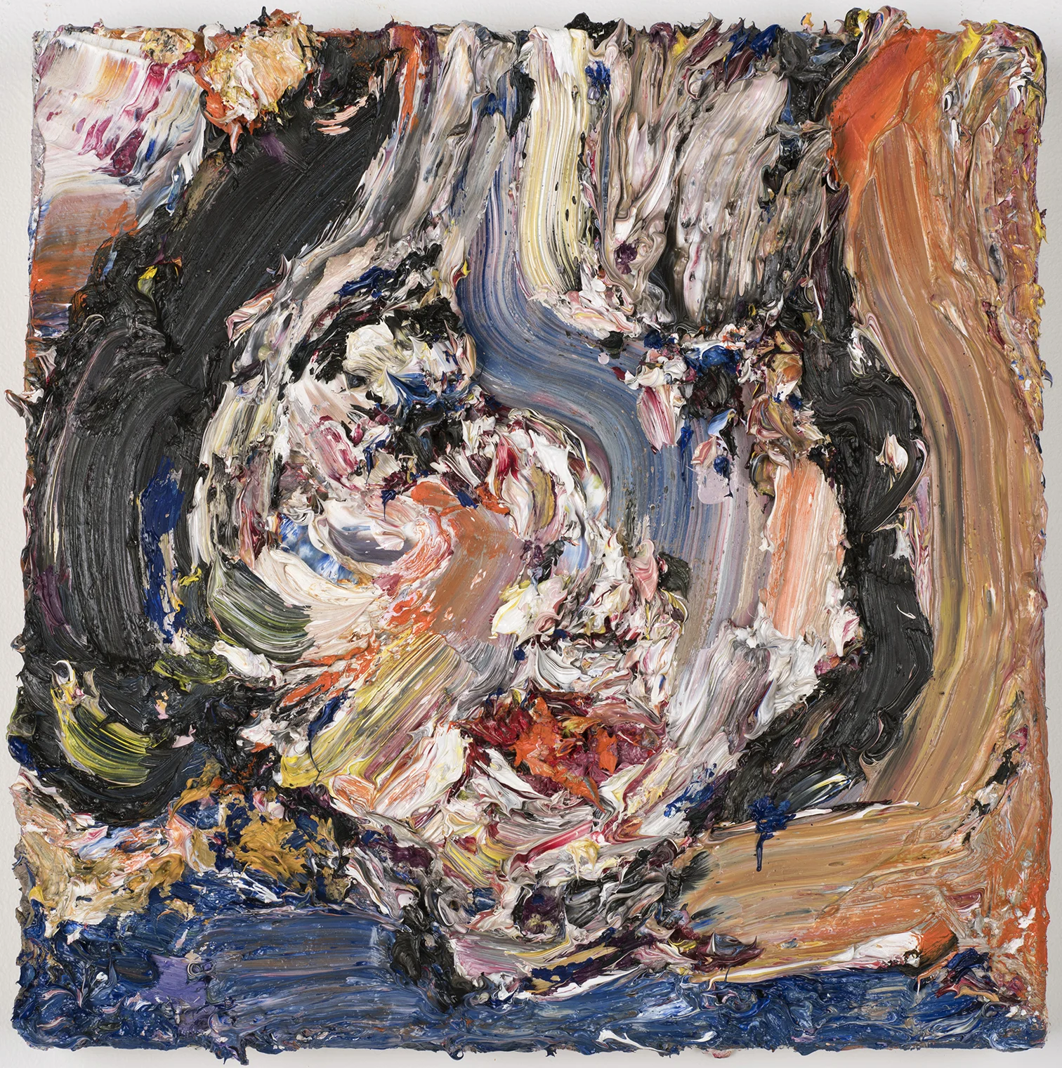   Interlaced, &nbsp;2015  Oil on wood, 12x12" 