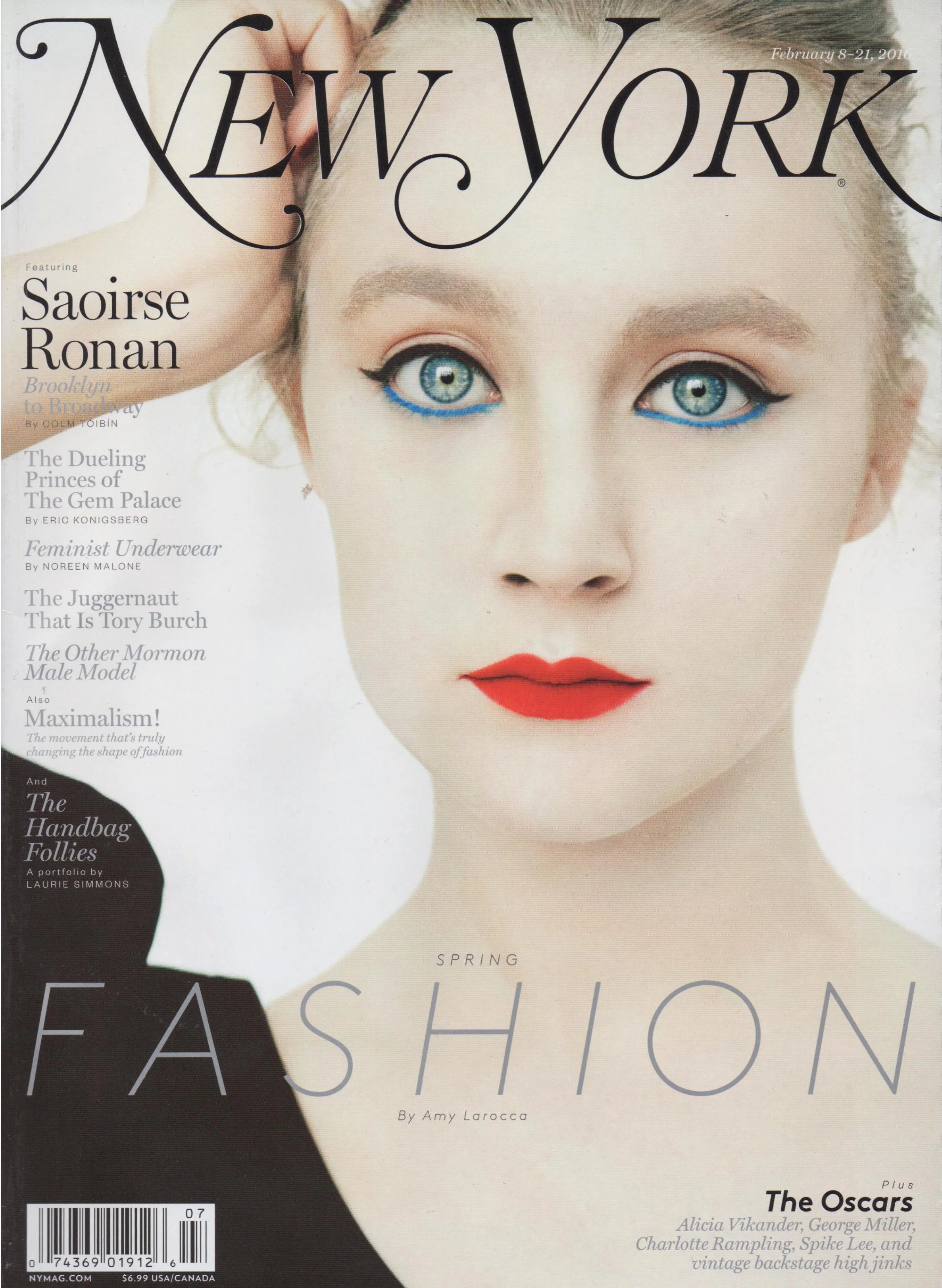  NY Magazine, The Approval Matrix&nbsp;  Feb 8-21 2016 