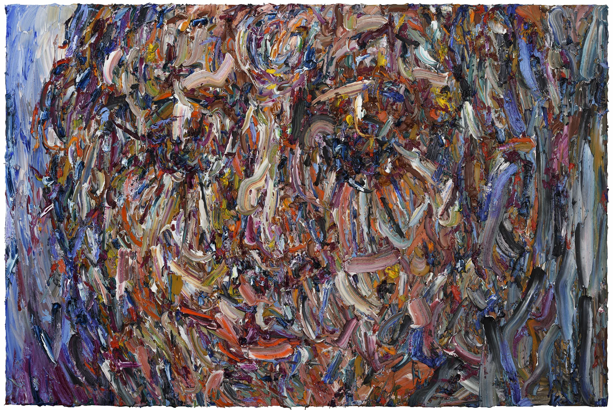   Blue Velvet,  2017  Oil on panel, 48x72" 