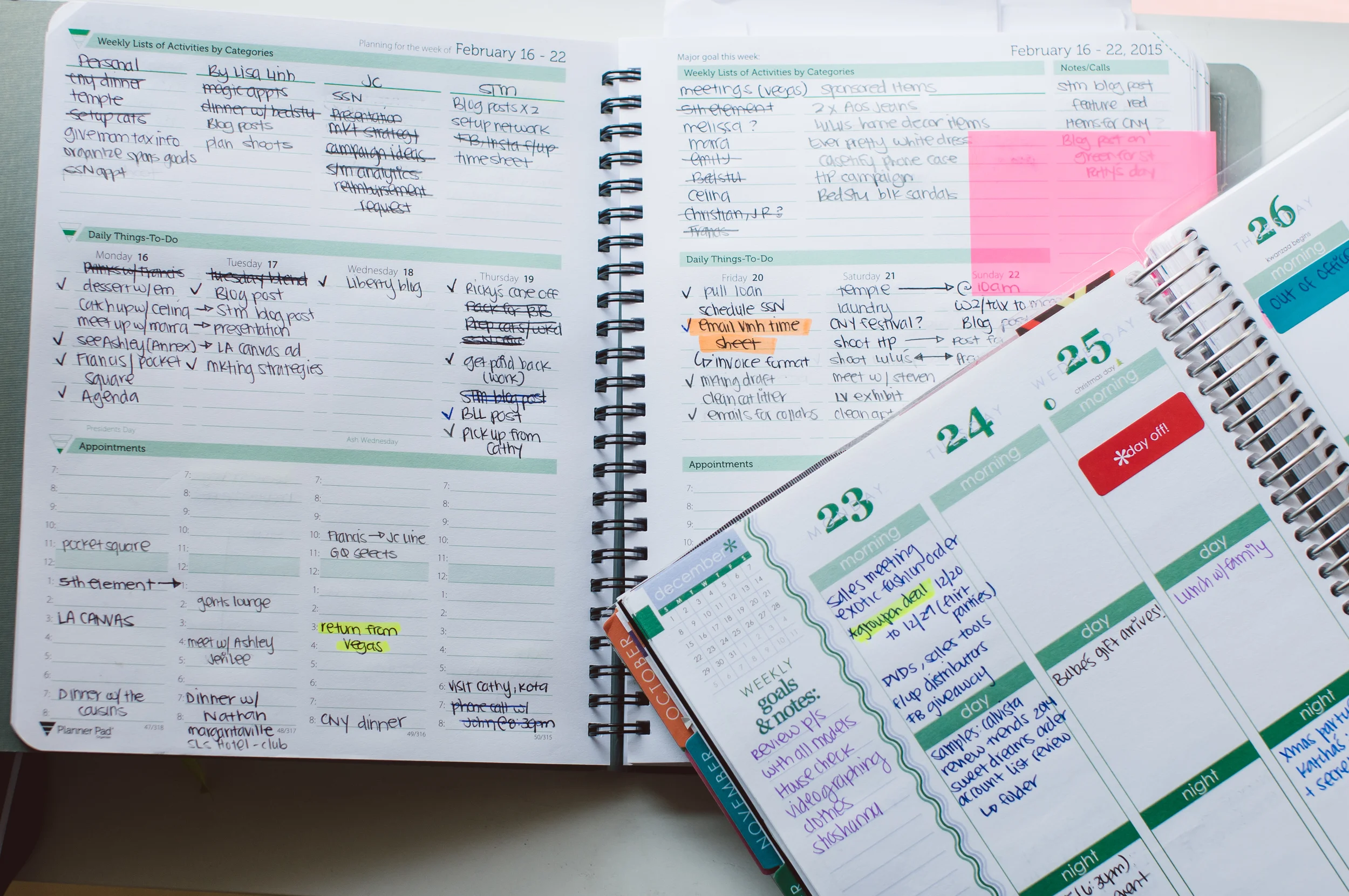 Left: Planner Pad; Right: Erin Condren