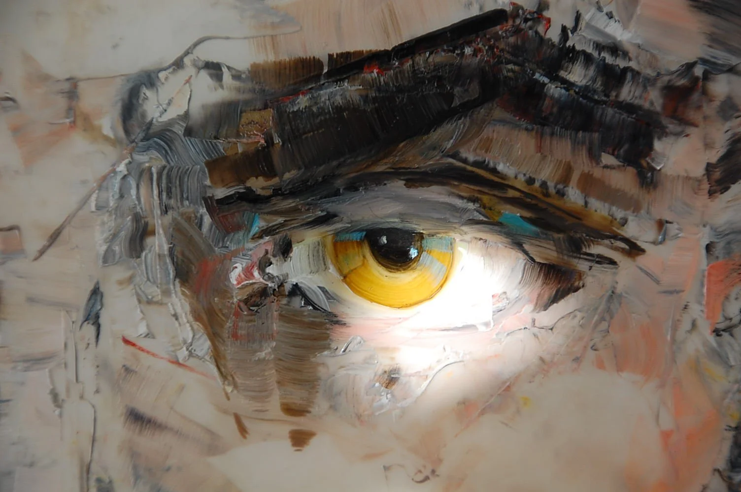 lincoln WHO AM EYE with sunlight spot on eye .JPG