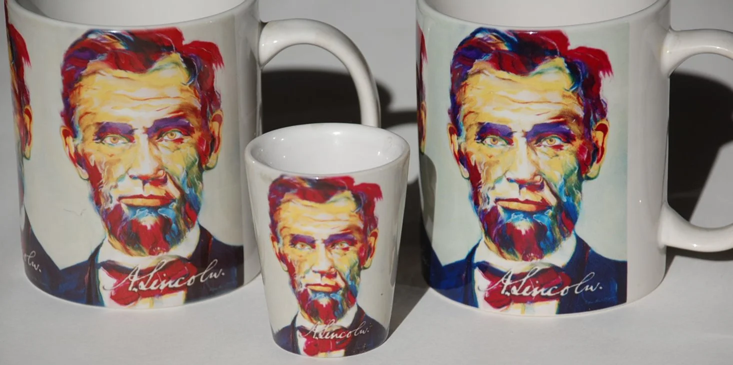 lincoln prm MUGS and shot glass .JPG