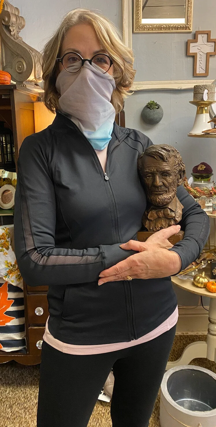  Here I am buying  a Jo Davidson LINCOLN bust made in 1947. 