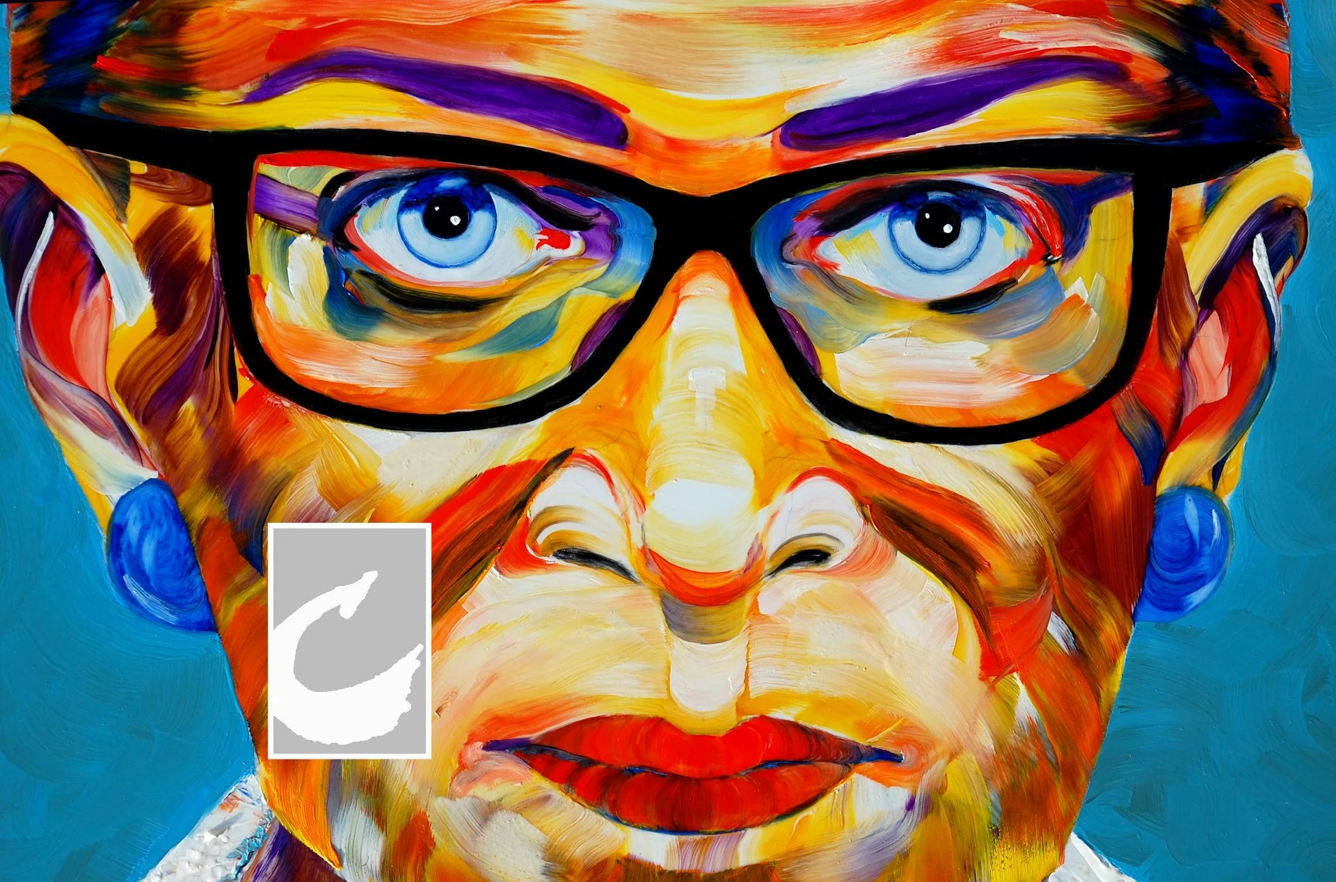 LOGO detail tight face and glasses . RBG Change Will Make The Difference .jpg