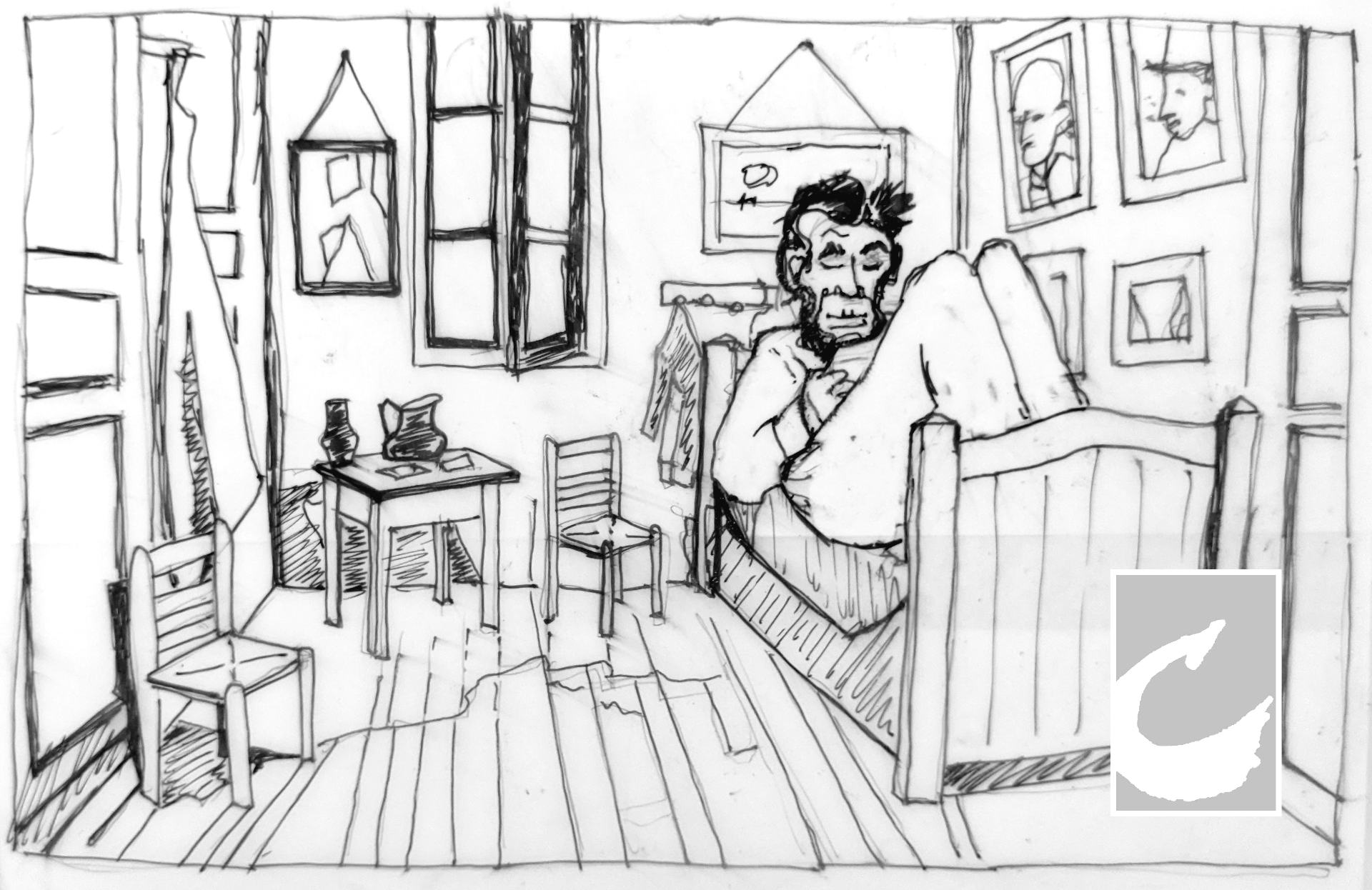 LINCOLN BEDROOM AT VAN GOGH'S HOUSE