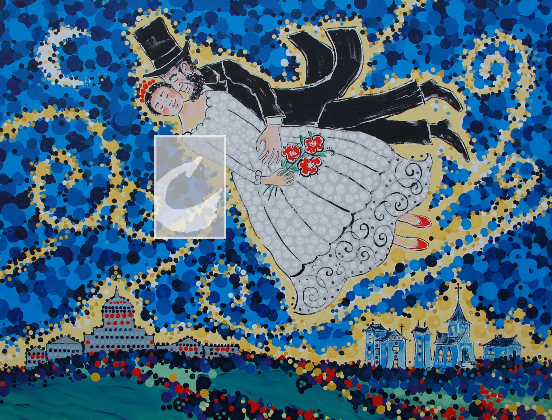 LINCOLN: Starry Night; Bride and Groom (homage to Van Gogh and Chagall)