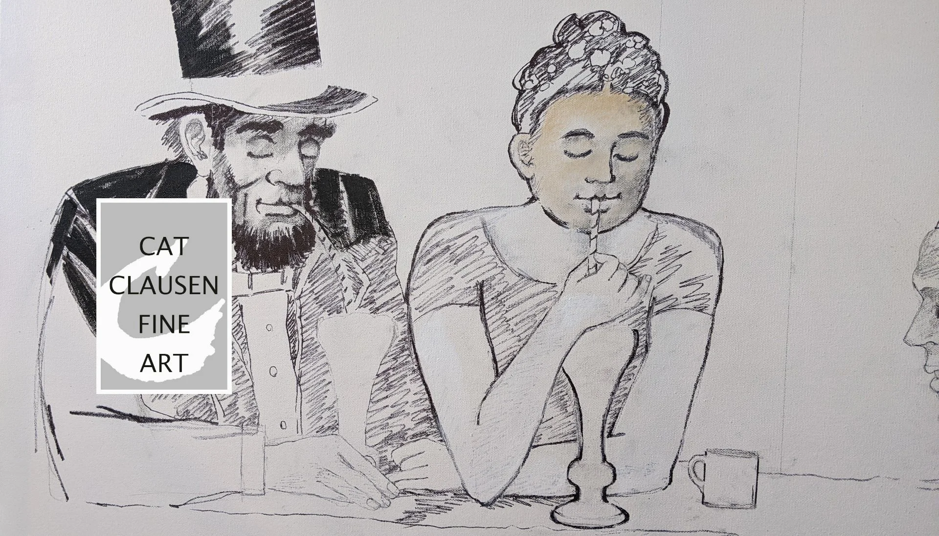 Detailed view of day one of a parody I'm working on. This piece is untitled at this point.