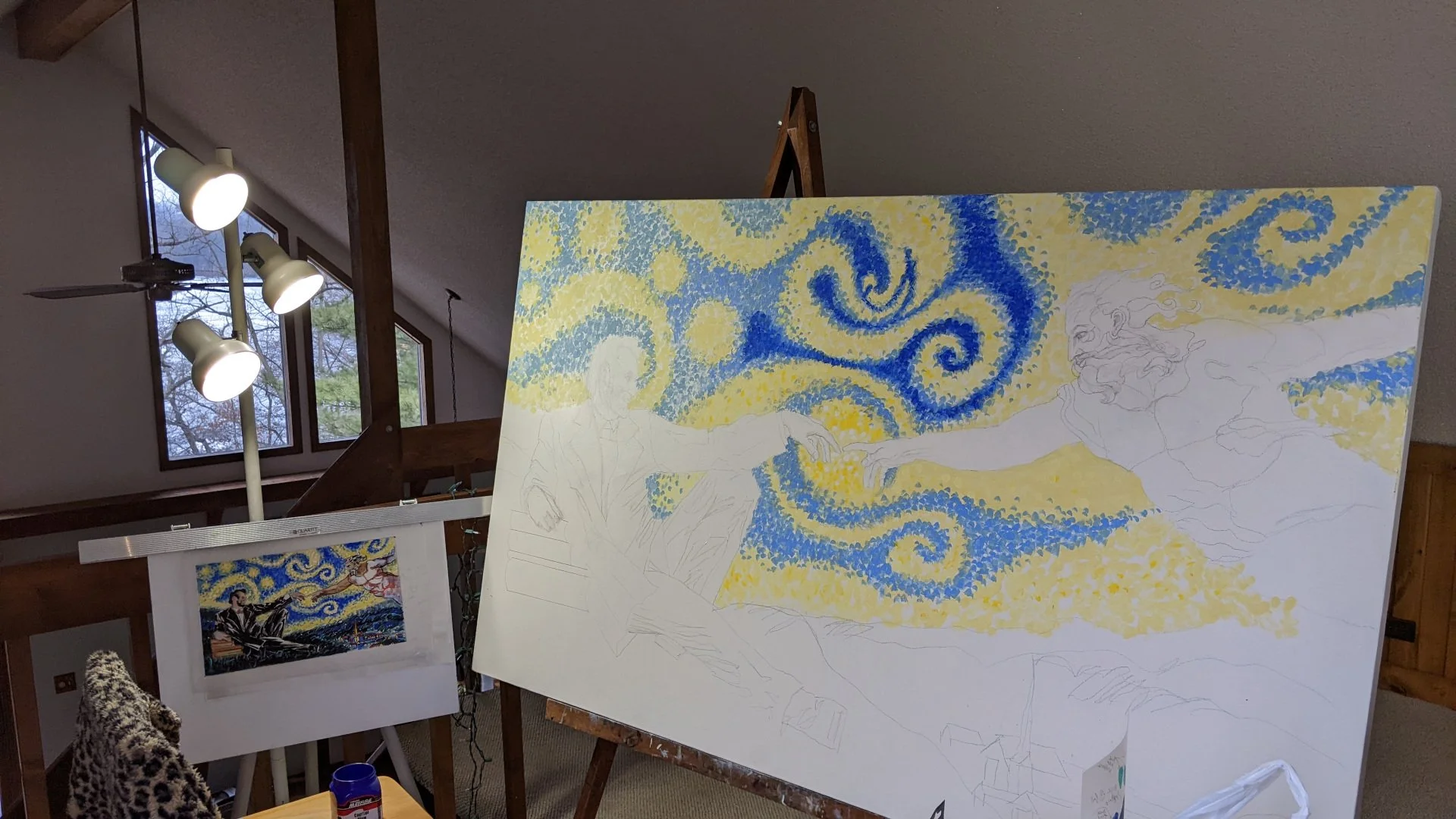 LINCOLN: In The Beginning ... Homage to Michelangelo and Van Gogh