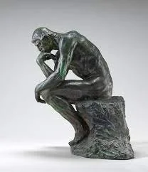  Auguste Rodin (1840 -1917) created THE THINKER. Theophile Steinlen (1859-1923) created the famous Chat Noir Poster. I used these two artworks in my homage piece.