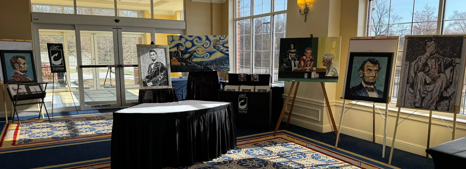 My display at the Lincoln Forum in Gettysburg, PA, Nov. 16-18,  2023