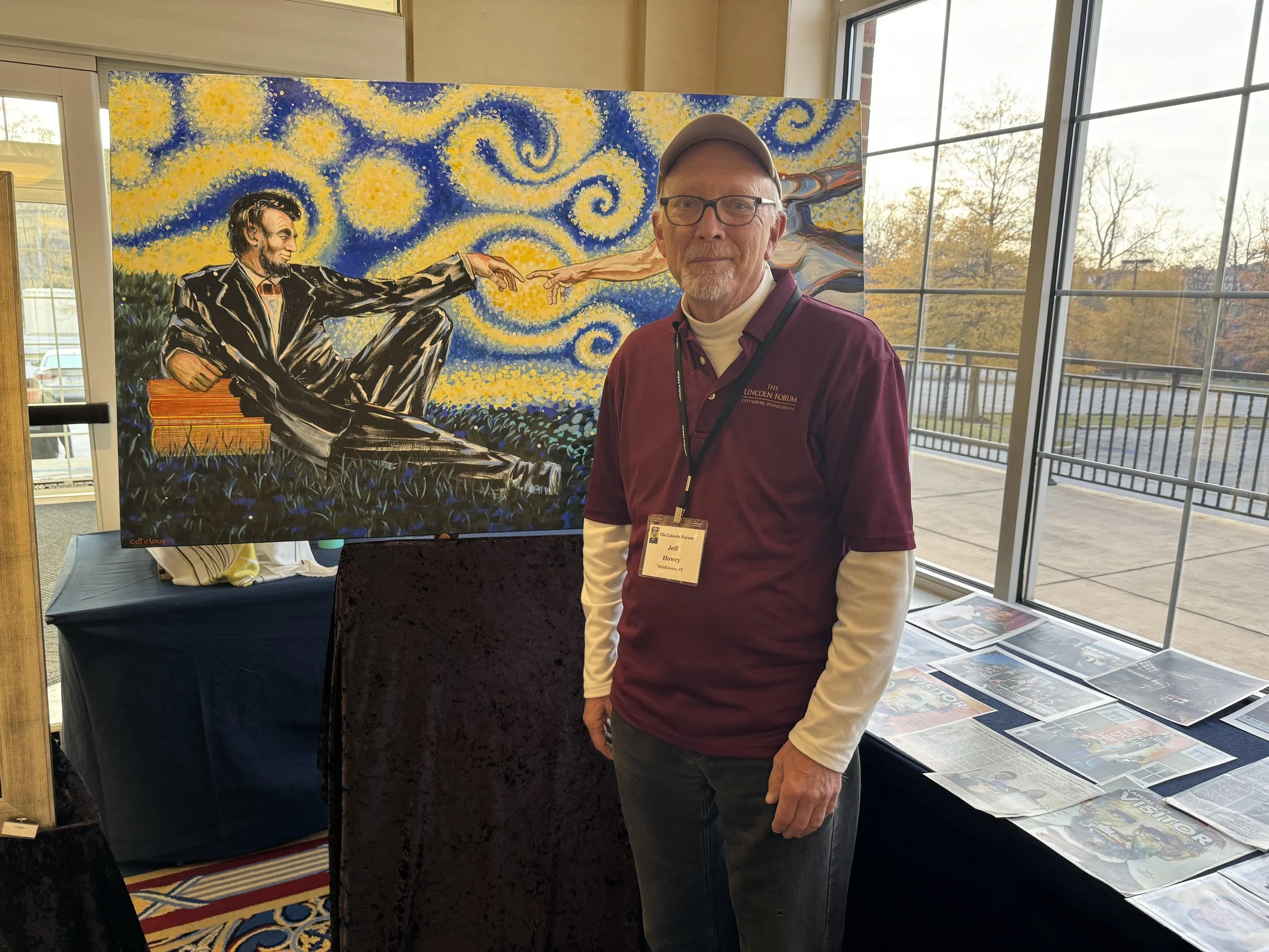 Friend Jeff, at the Lincoln Forum, Gettysburg, PA, 2023