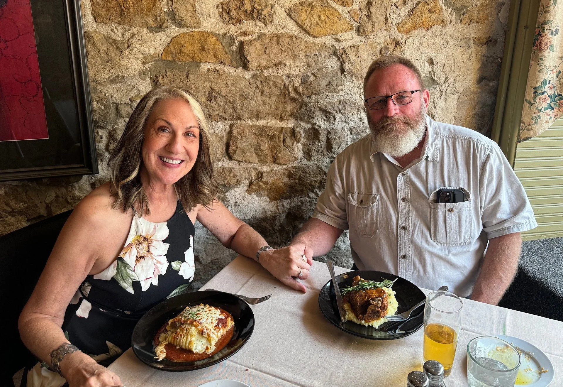 My husband, Mark and I celebrate our 41st wedding anniversary.  We have been together a total of 45 years.