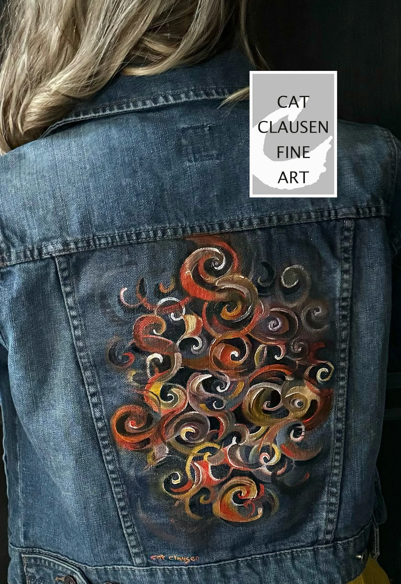 Custom Painted Blue Jean Jackets 