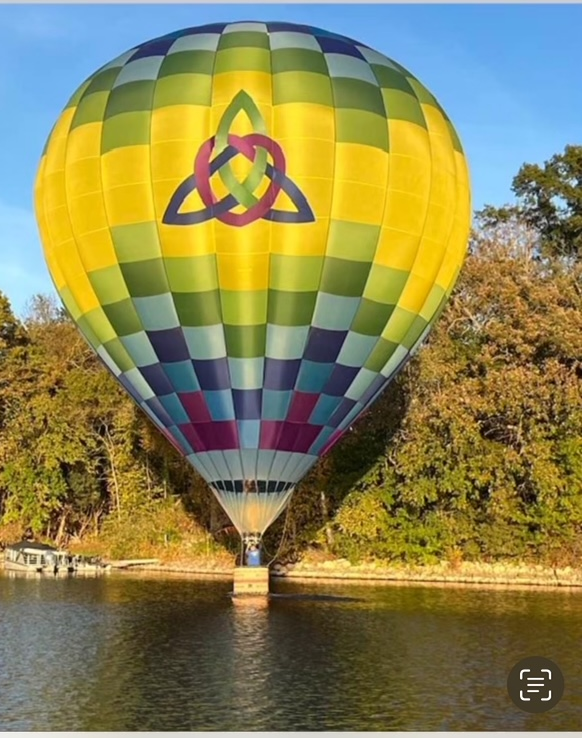 Hot Air Baloon in our front yard. on Oct. 16th 2024