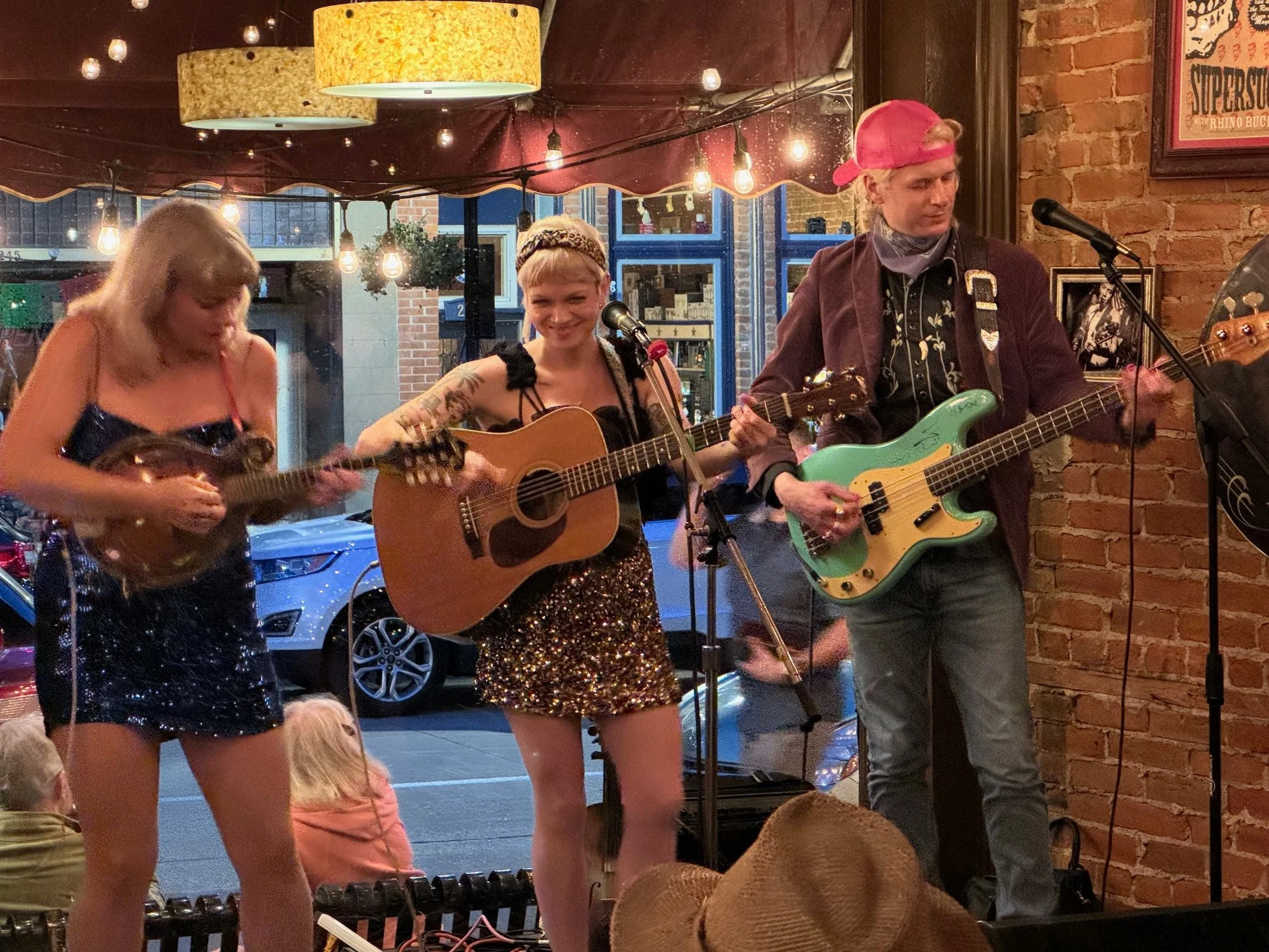 Here is another picture of Lillie Mae Rische with her brother, Frank and sister, Scarlet in our local bar The Grape Escape, in Galena, IL.
