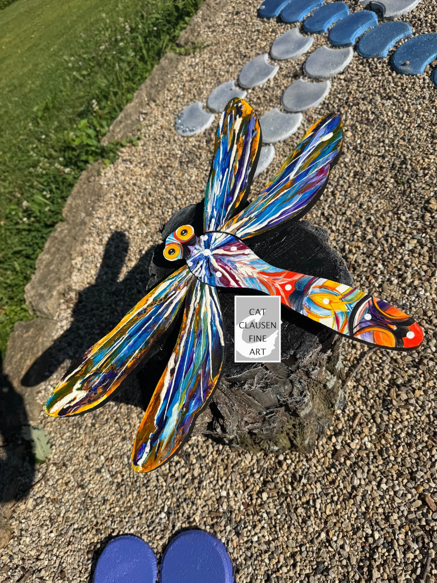 My art in the Apple Canyon Lake, IL  Children's Garden.