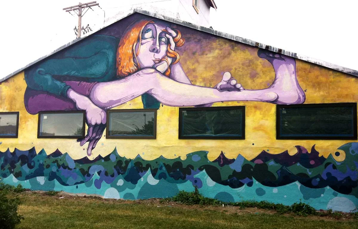 Mural in downtown Hutchinson, KS. 