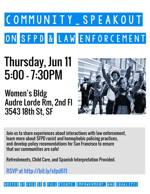 Community Speakout on SFPD & Law Enforcement