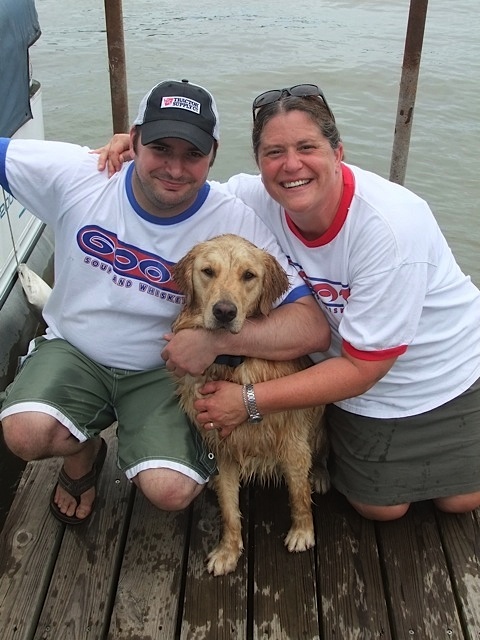 Bradley, Daisy, Stella Blue at Seneca Lake, OH