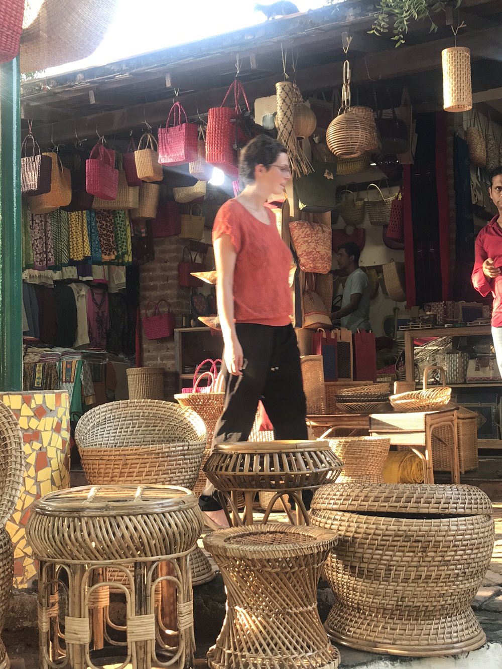 Baskets at the Dilli Haat Market