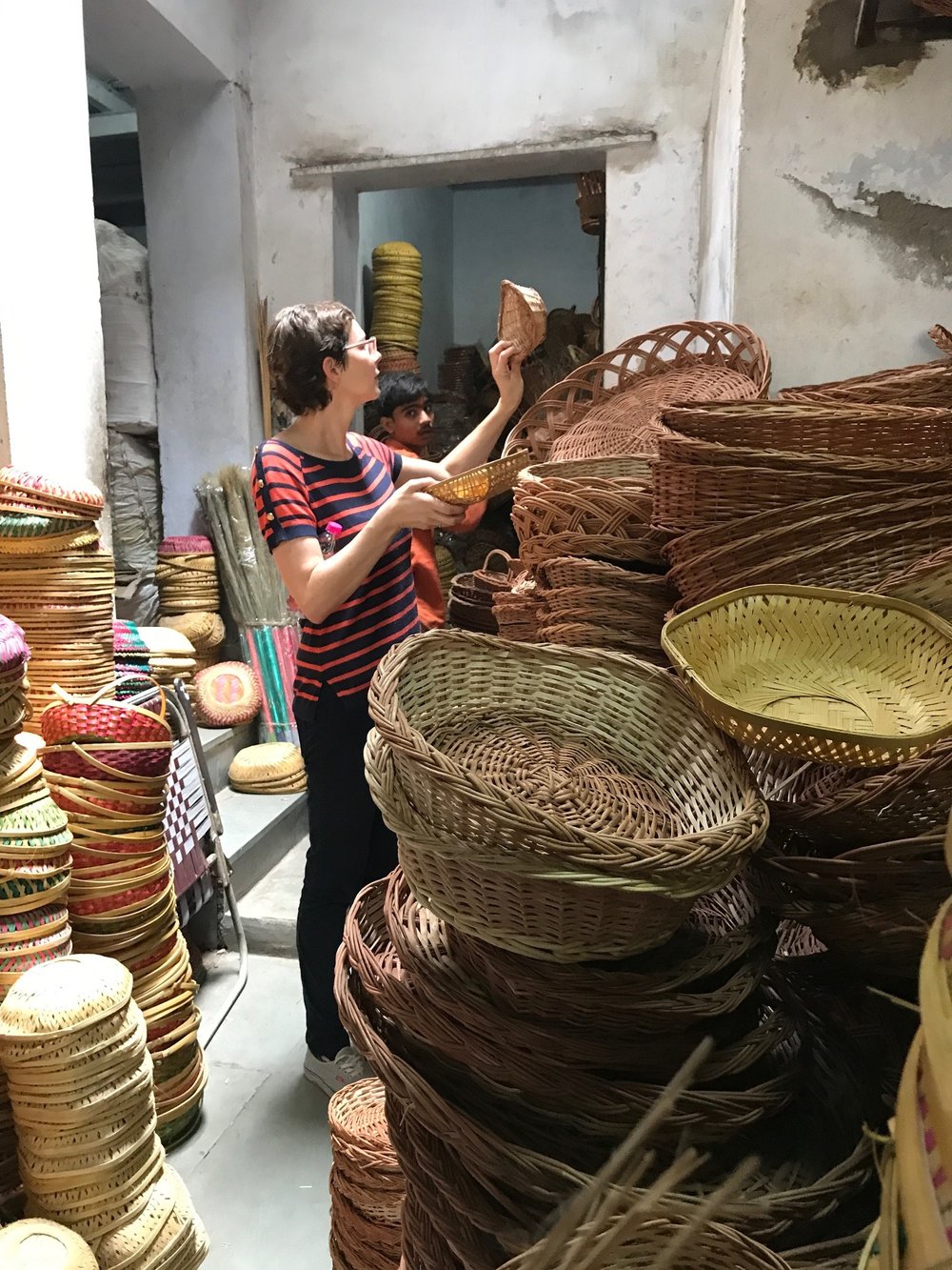 Bamboo baskets in Old Ahmedabad