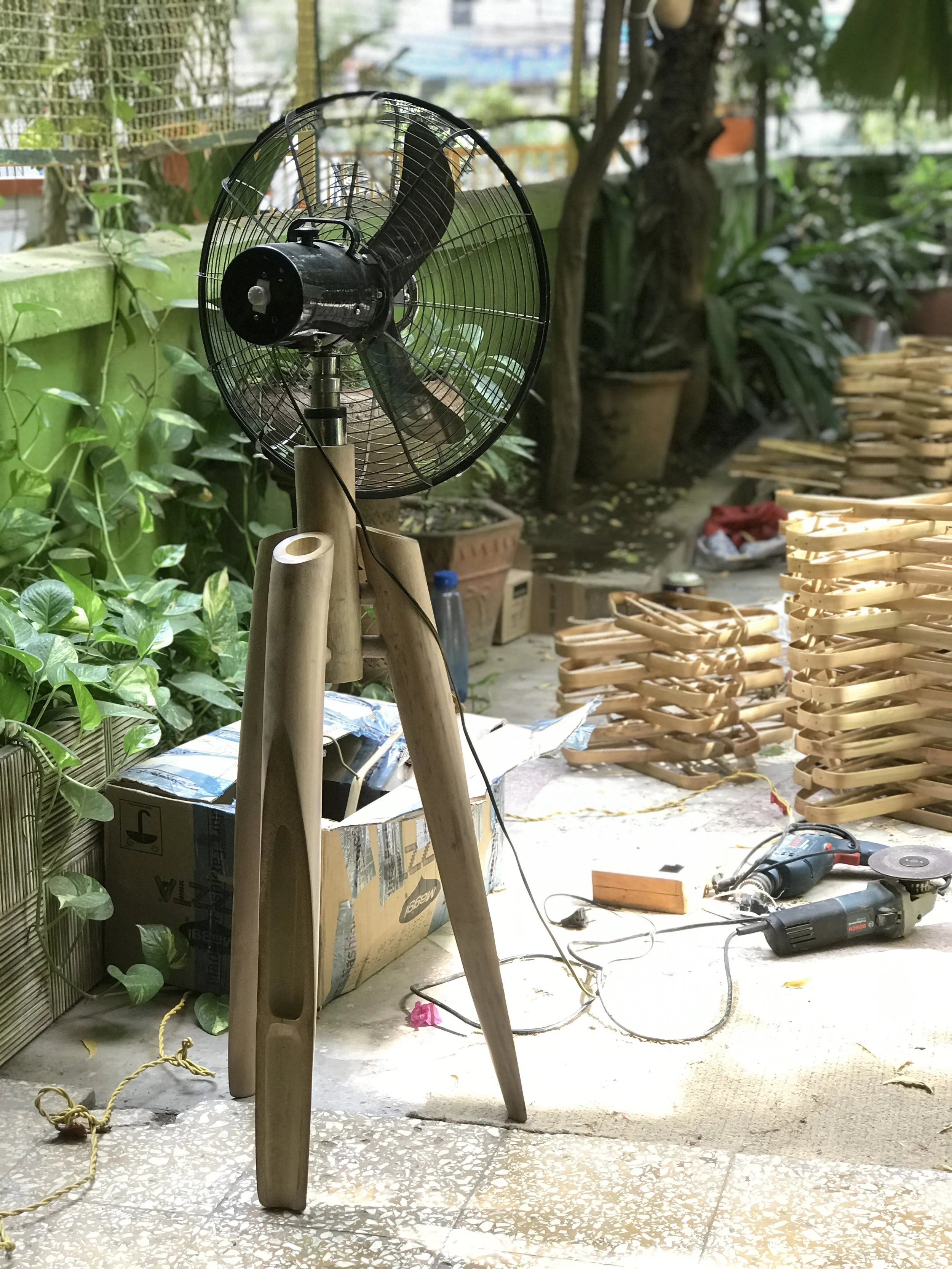 In the house of bamboo