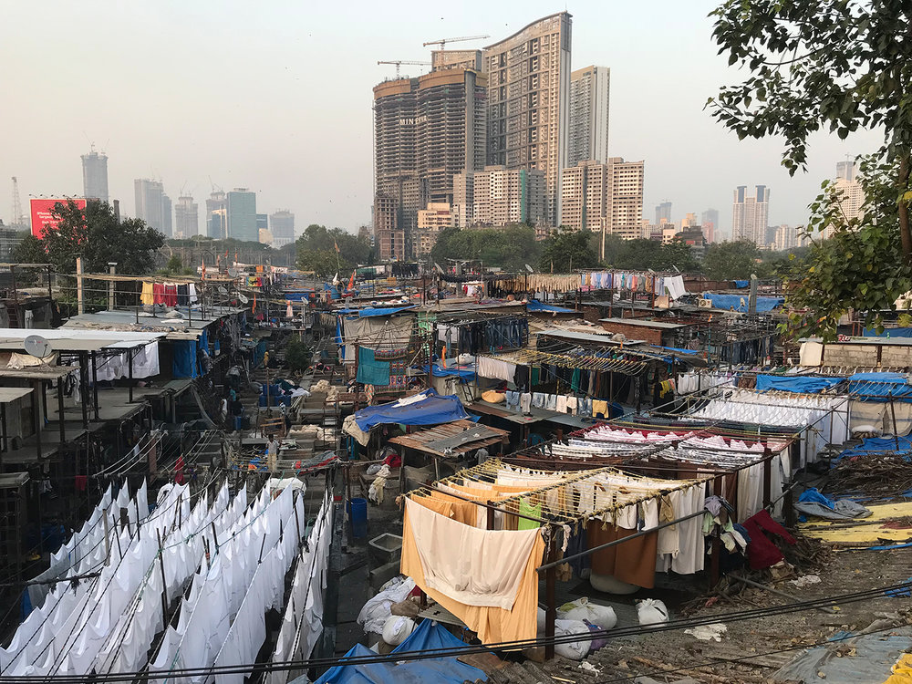 Dhobi Ghat, open air laundromat in Mumbai.