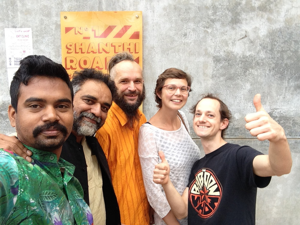 Goodbye selfie - Sandeep, Suresh, Luki and the two of us.