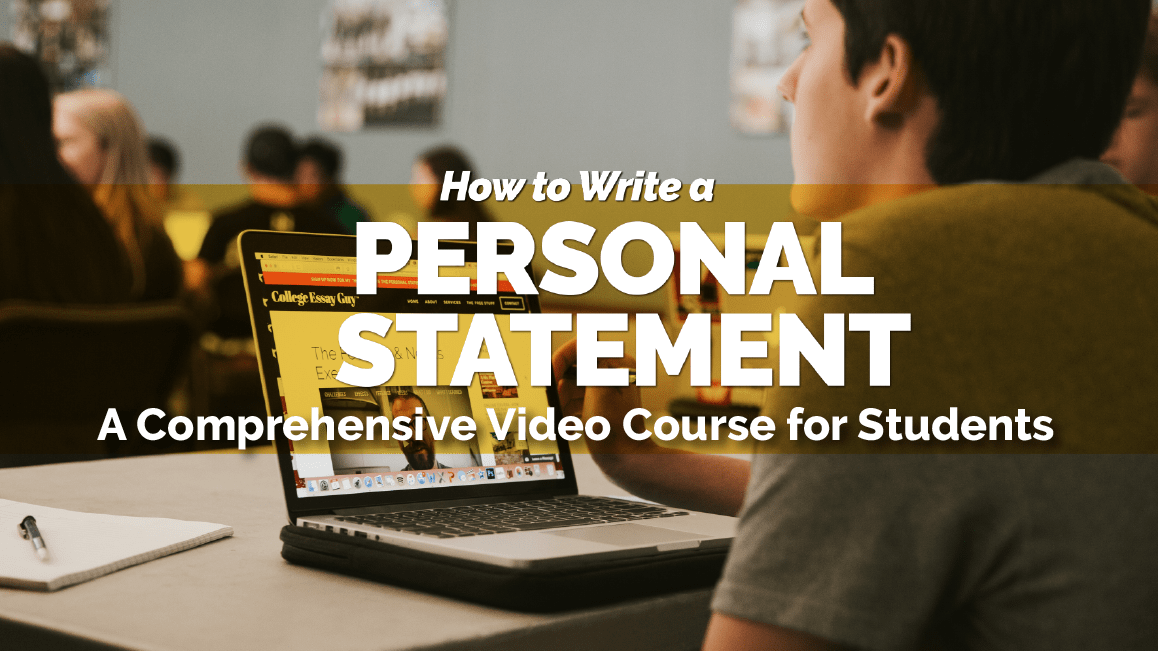 How to Write a Personal Statement student