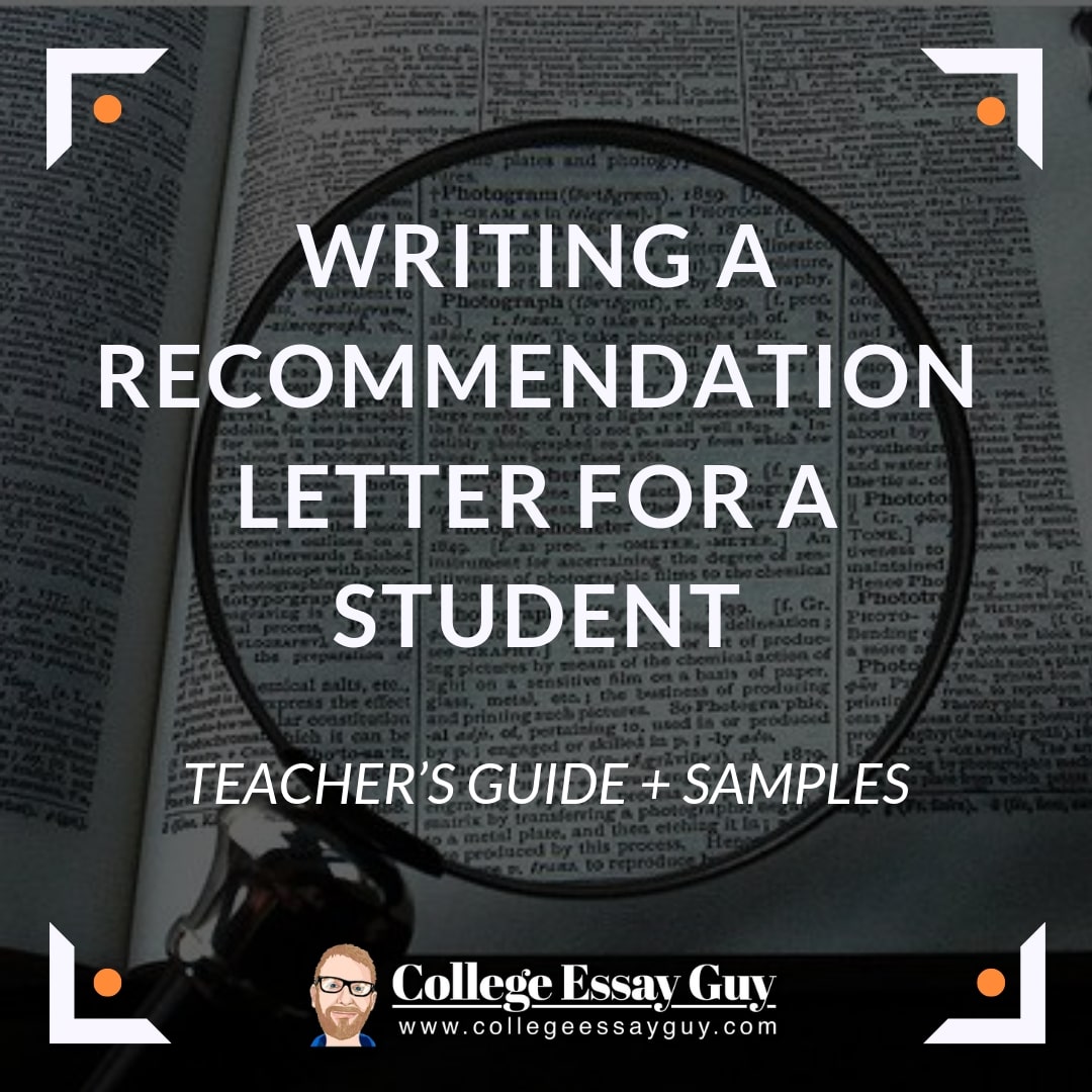 Learn how to write a letter of recommendation for a student using my Teacher’s Guide + Samples. Write a letter of recommendation that makes your student shine.   Know an amazing student who deserves some recognition? Let us know over at collegeessay…