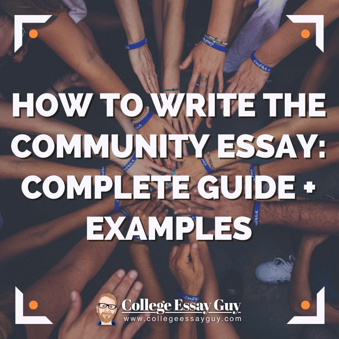 college essay about community examples