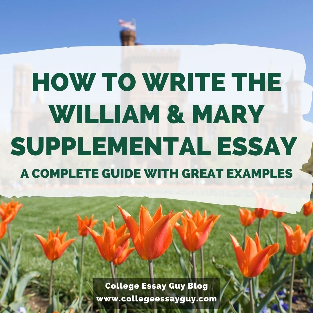 william and mary essay questions