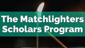 תוכנית המלומדים של Matchlighters: מאמרים חינם במכללה ואימון יישומים לסטודנטים.  הגש בקשה עוד היום!