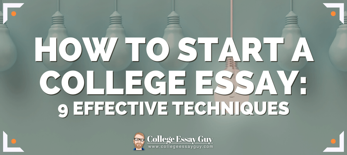 how to start your college essay examples