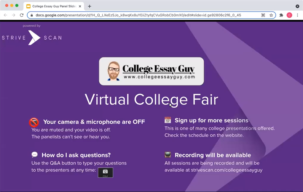 Develop Preliminary College List - College Essay Guy Fall Virtual College Road Trip