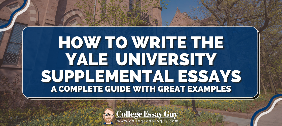 yale university supplemental essays examples