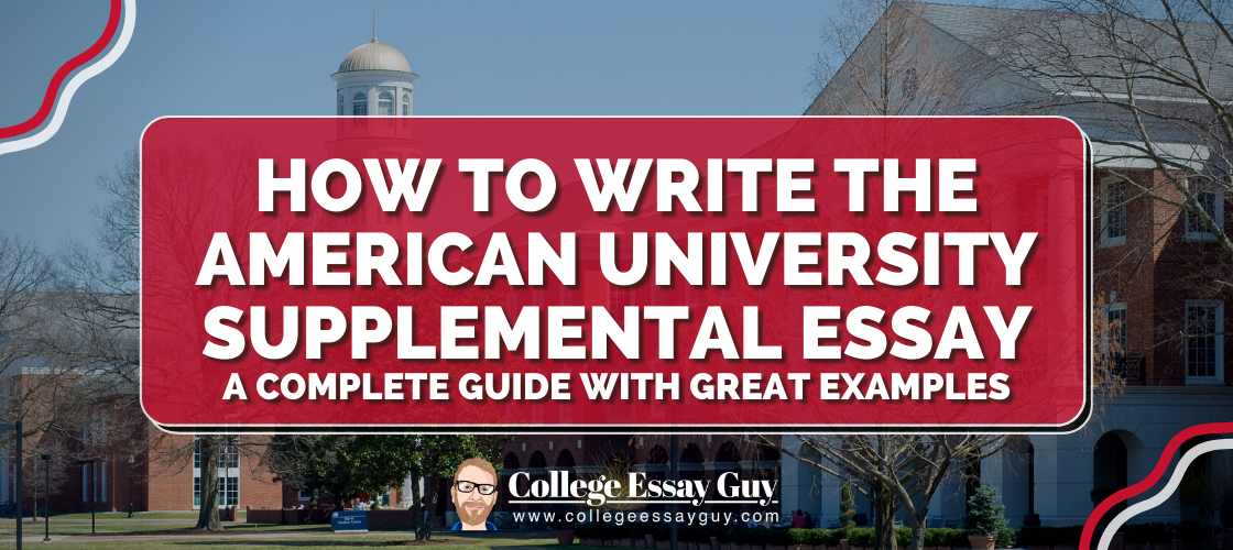 american university supplemental essay 2022