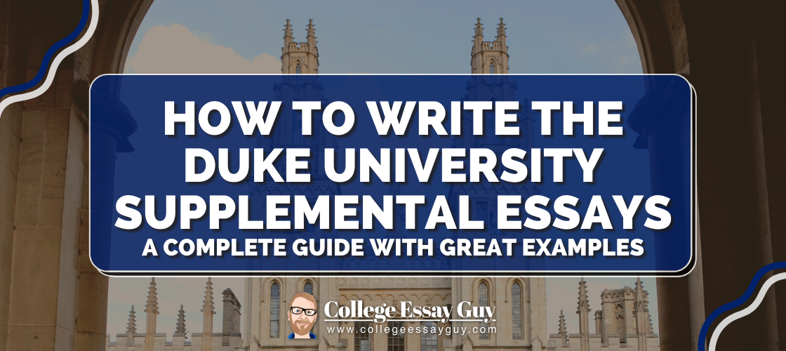 duke supplemental essay samples