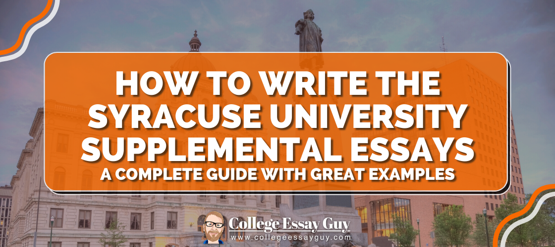 syracuse university essay requirements