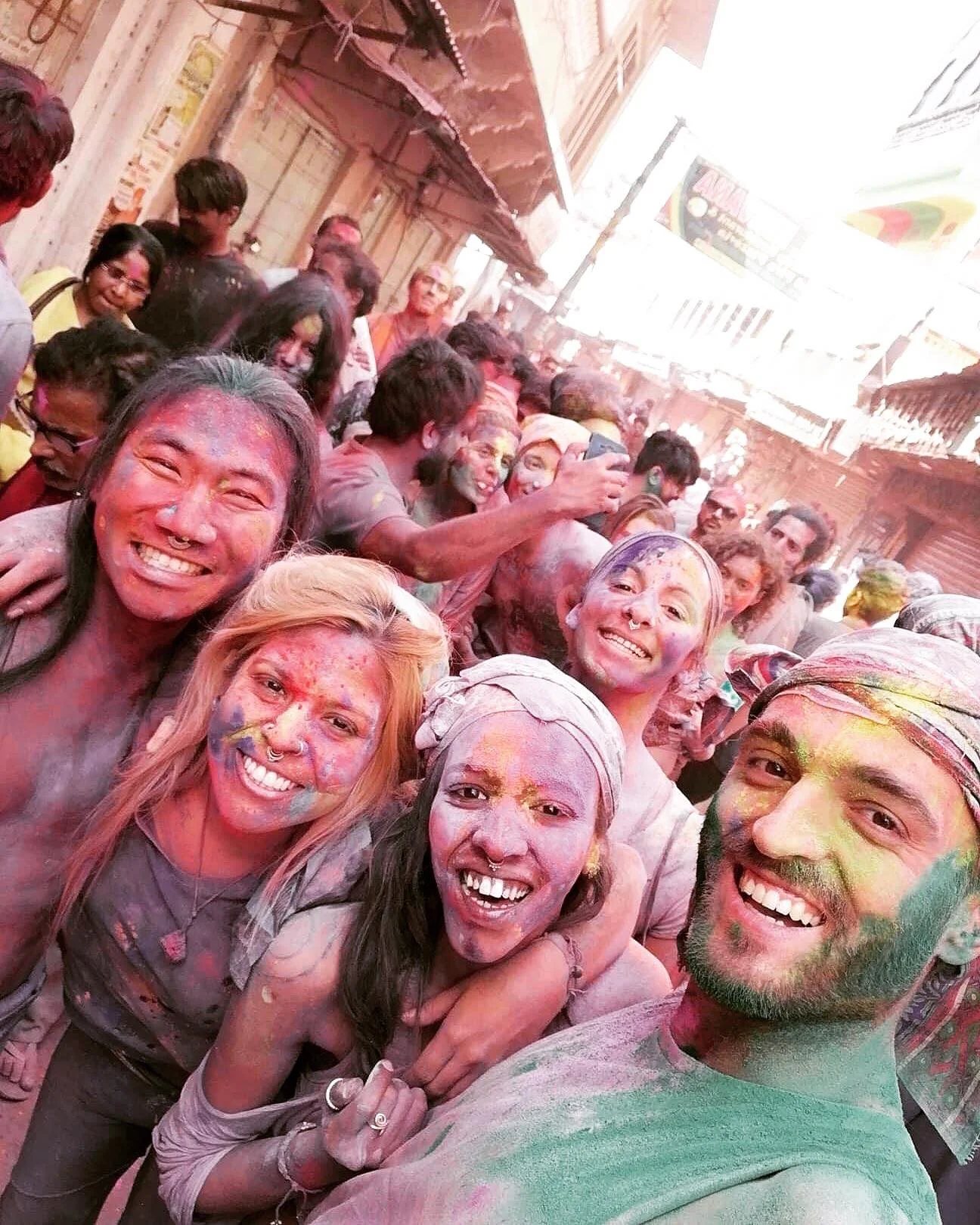 Holi – The Festival of Colours (mainly purple)