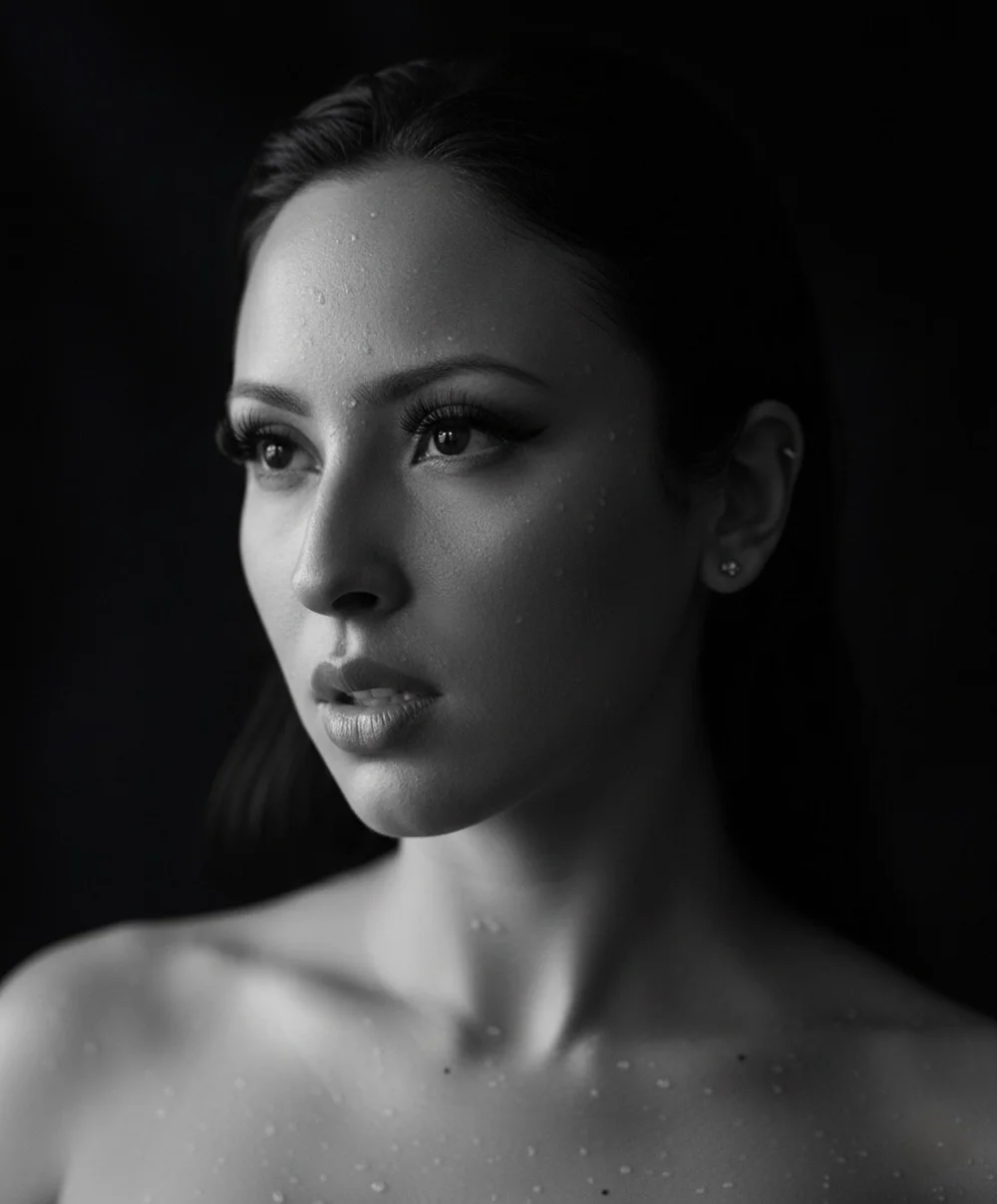 Black-and-white headshot of Tresy