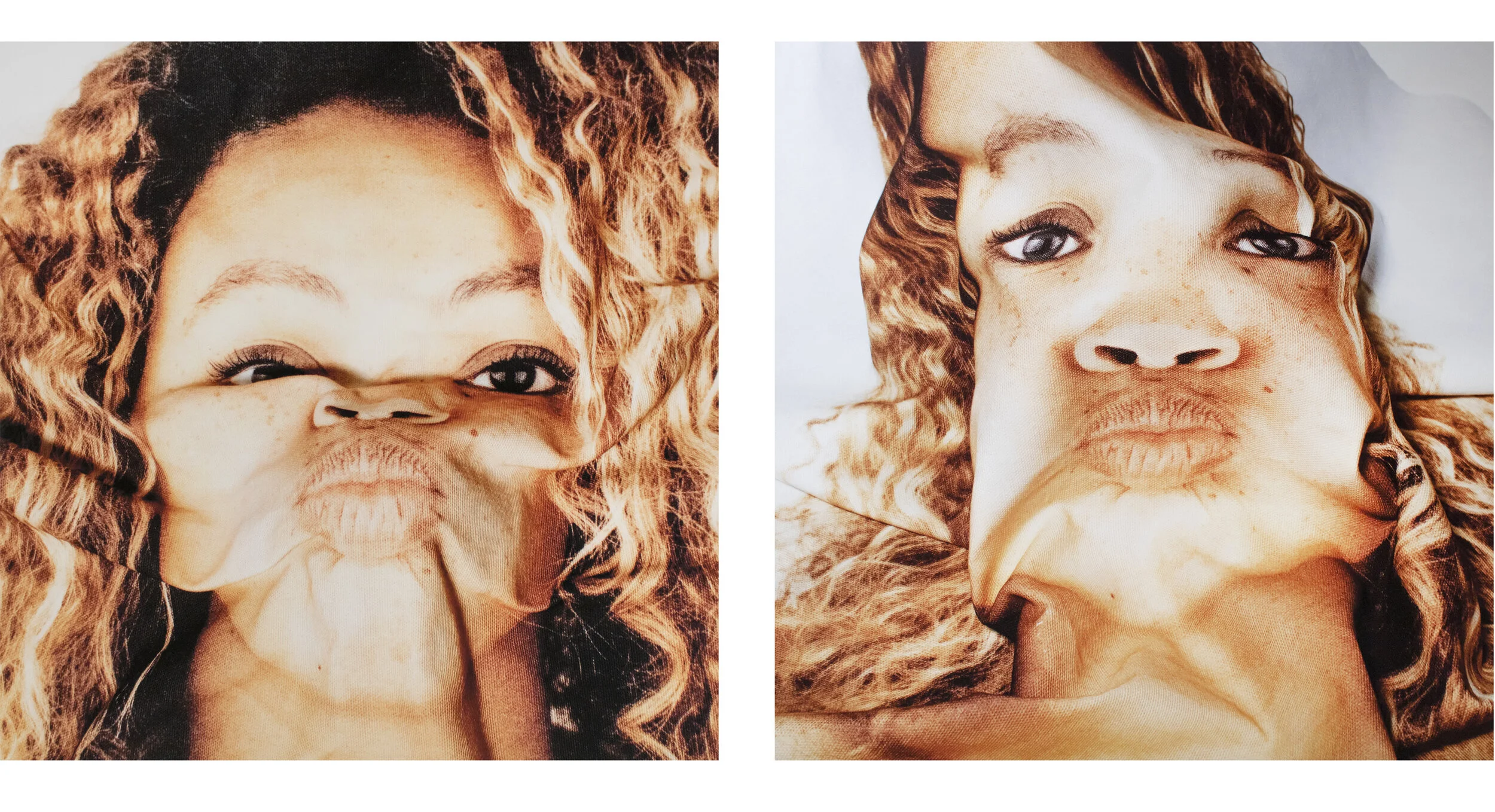 Sara Bouwman - Digital print on canvas, rephotographed and printed again on matte photopaper.