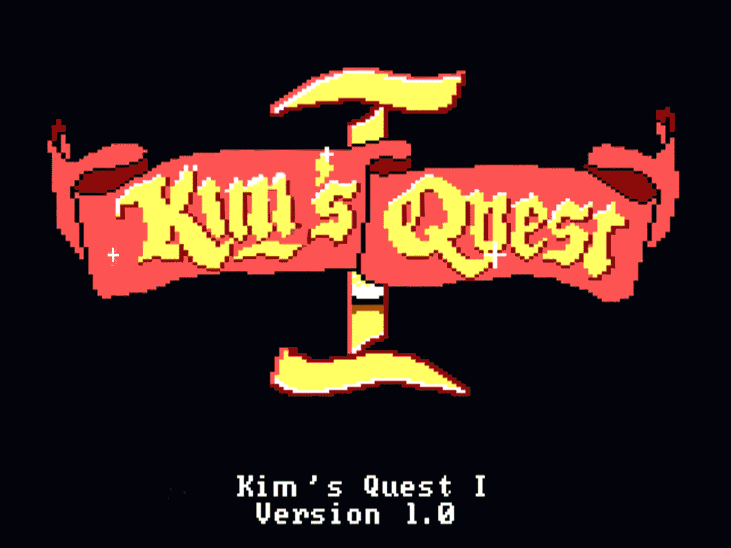 Kim Jones - "Kim's Quest v1.0"; Modified scene from vintage video game