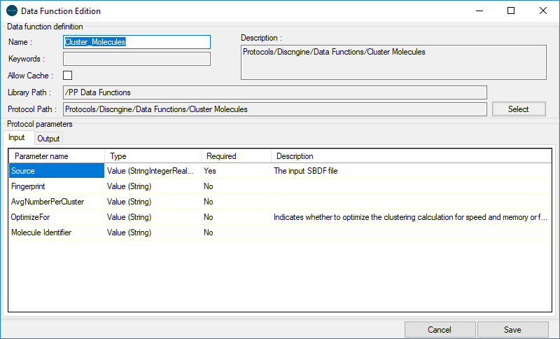 Pipeline Pilot Data Functions
