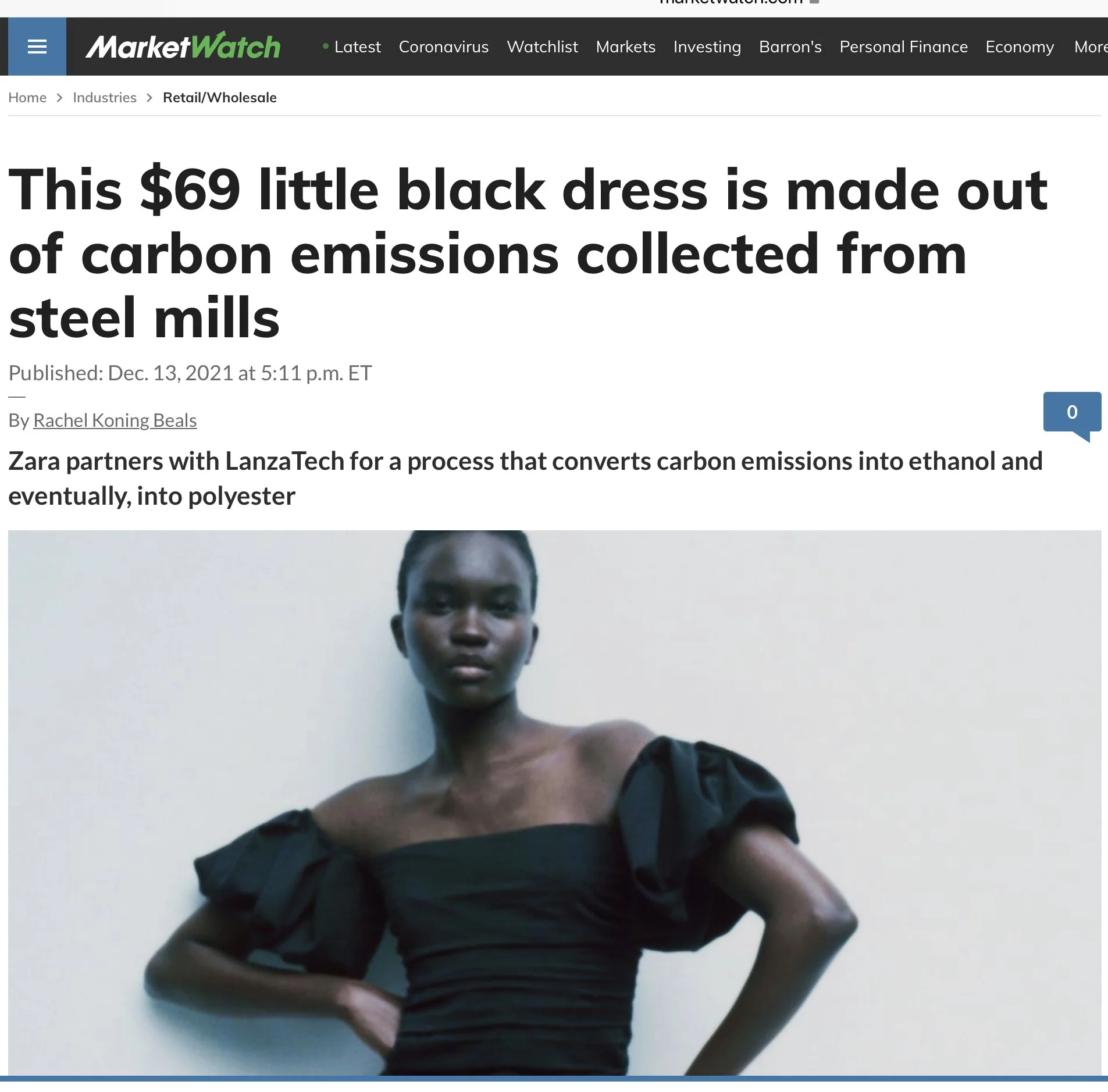 Carbon is the new black and other media clips from this past week