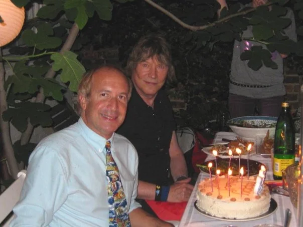 Jim Rado, Grammy & Tony winning author of Bway musical HAIR, at Larry's birthday party