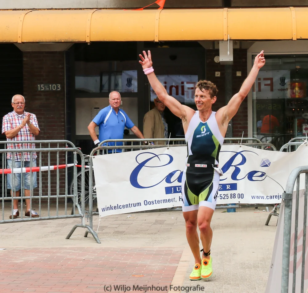 Dirk Wijnalda, winnaar van de Oostermeent Triathlon Huizen 2014