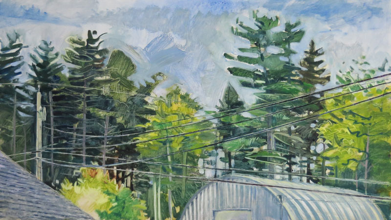 Wires, Trees and Quonset Hut